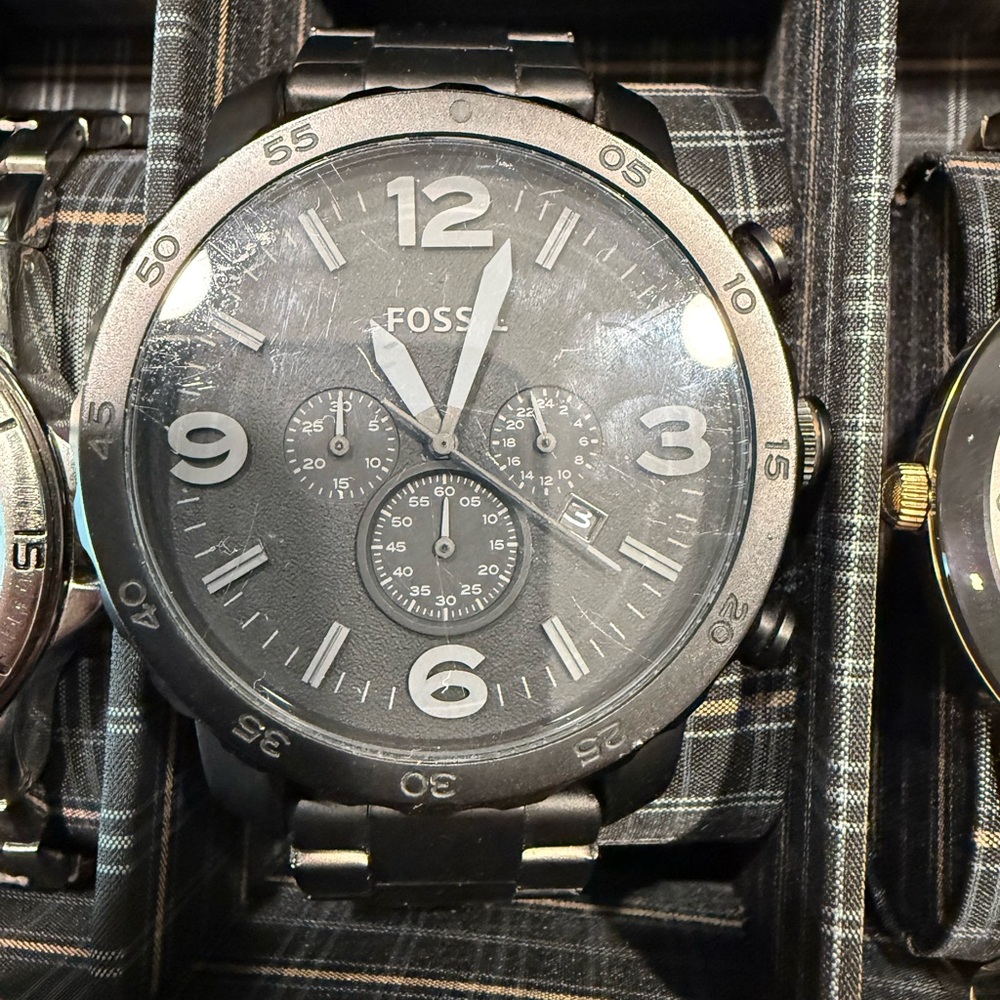 Fossil Black Men's Chronograph Watch